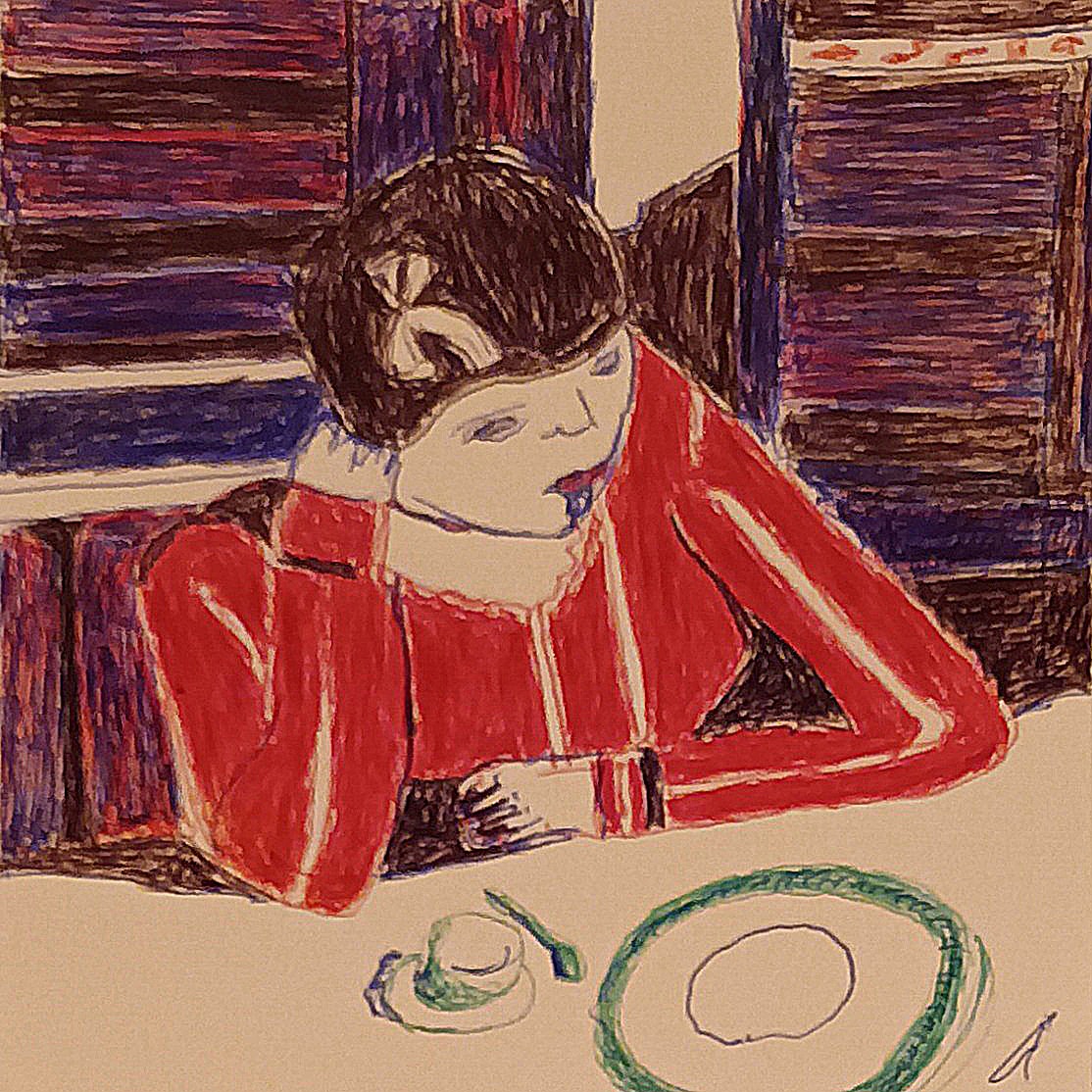 Lire la suite à propos de l’article Pierre Bonnard – Le corsage rouge (Marthe Bonnard)